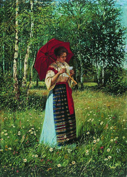 Nikolay Bogdanov-Belsky In reading the letter